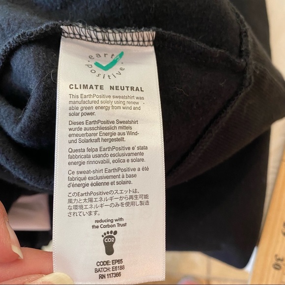 Christopher Raeburn Crewneck Logo Sweatshirt Black size XL - Picture 9 of 9